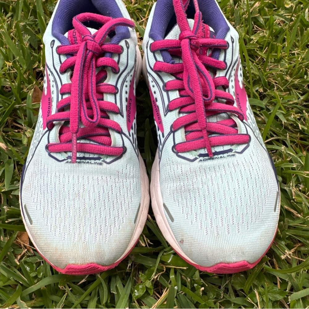 Brooks - Pink and Blue  Adrenaline  GTS 21 women size 6
